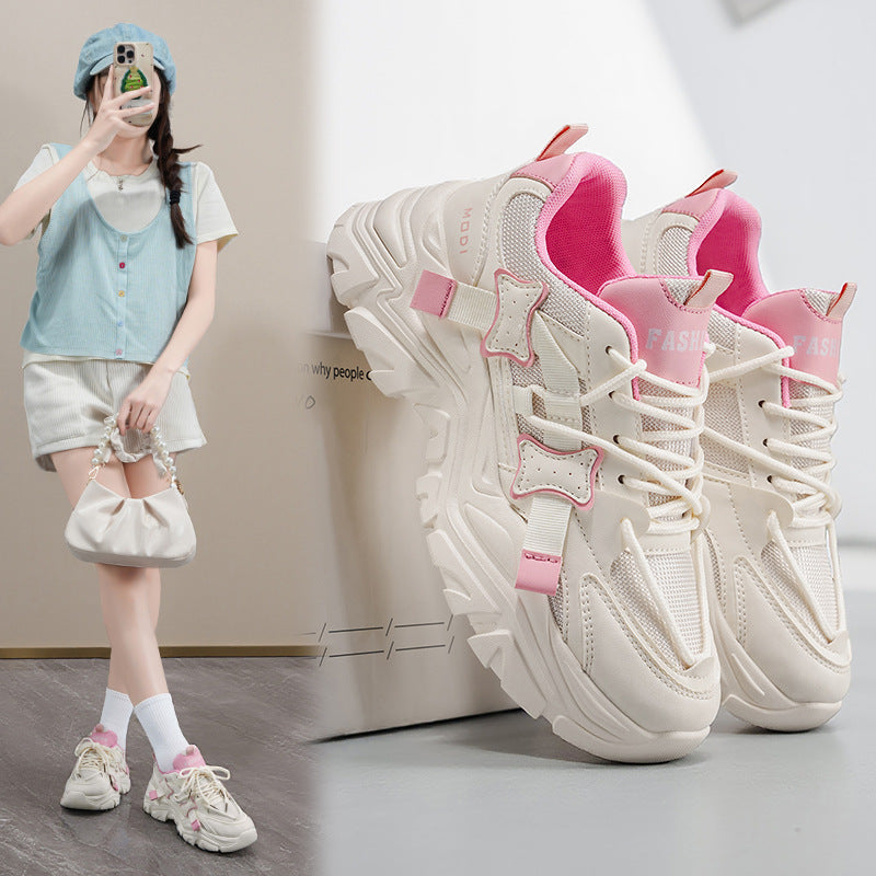 Damen Sportliche Chunky Sneakers mit modischem Design und stabiler Sohle