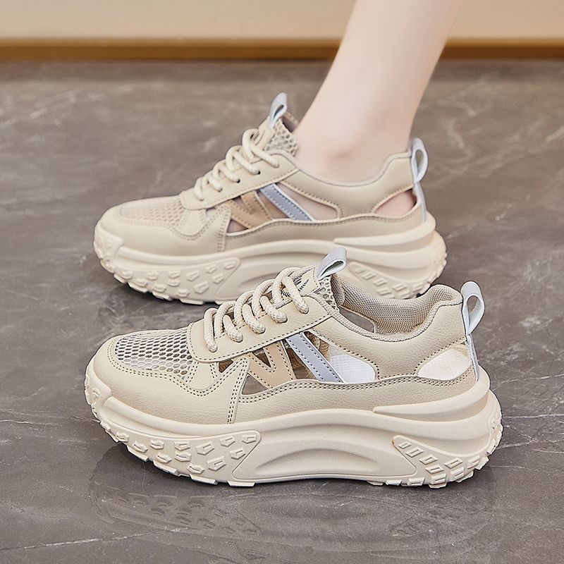Damen Sportliche Sneakers mit atmungsaktivem Netz-Obermaterial von R&B
