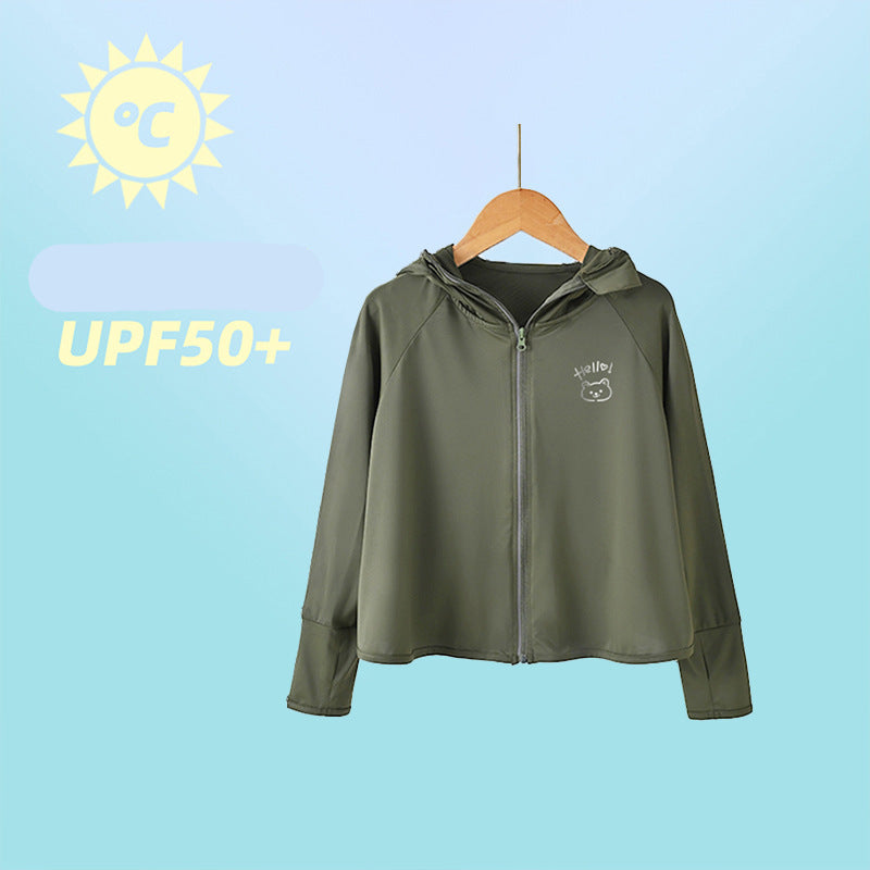 Damen Sportliche UV-Schutzjacke mit Kapuze R&B