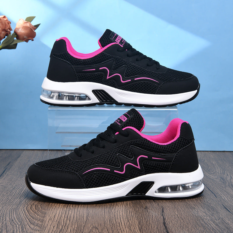 Damen nan City-Walking-Sneaker mit sichtbarer Fersenluftkammer und ergonomischer EVA-Dämpfung R&B