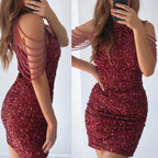 Damen Glitzerndes Abendkleid R&B