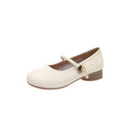 Damen Mary Jane Ballerinas mit dekorativem Riemen und bequemer Sohle R&B
