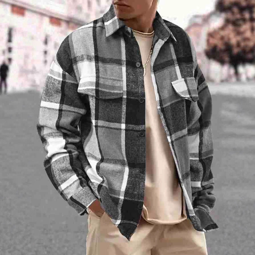 Herren Flanellhemd R&B