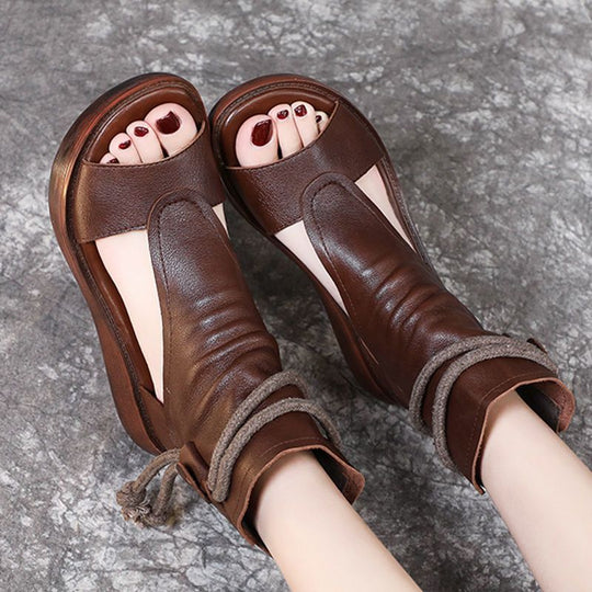 Damen Exklusive Boutique Sandalen mit modischem Design und innovativem Fersenverschluss R&B