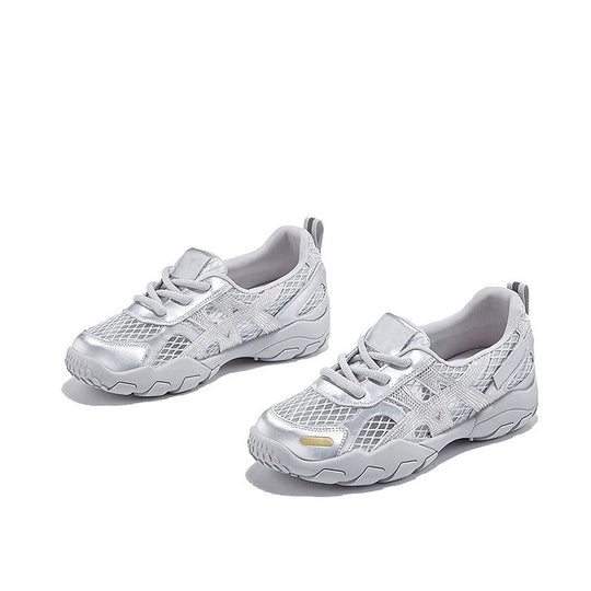 Damen Sportliche Lauf-Sneaker mit atmungsaktivem Netzdesign und stoßdämpfender Sohle R&B