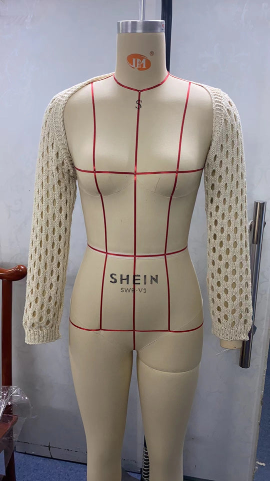 Damen gehäkelte Armstulpen R&B