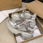 Damen sportliche Sneakers mit modischem Perlen-Schnürsystem R&B