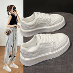 Damen sportliche Sneakers mit dicker, stoßdämpfender Sohle R&B