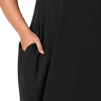 Damen lässiges Maxikleid mit seitlichen Taschen und bequemem Schnitt R&B