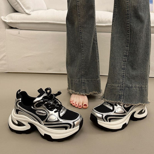 Damen Chunky Sneakers mit ergonomischer Dämpfung und sportlichem Design R&B