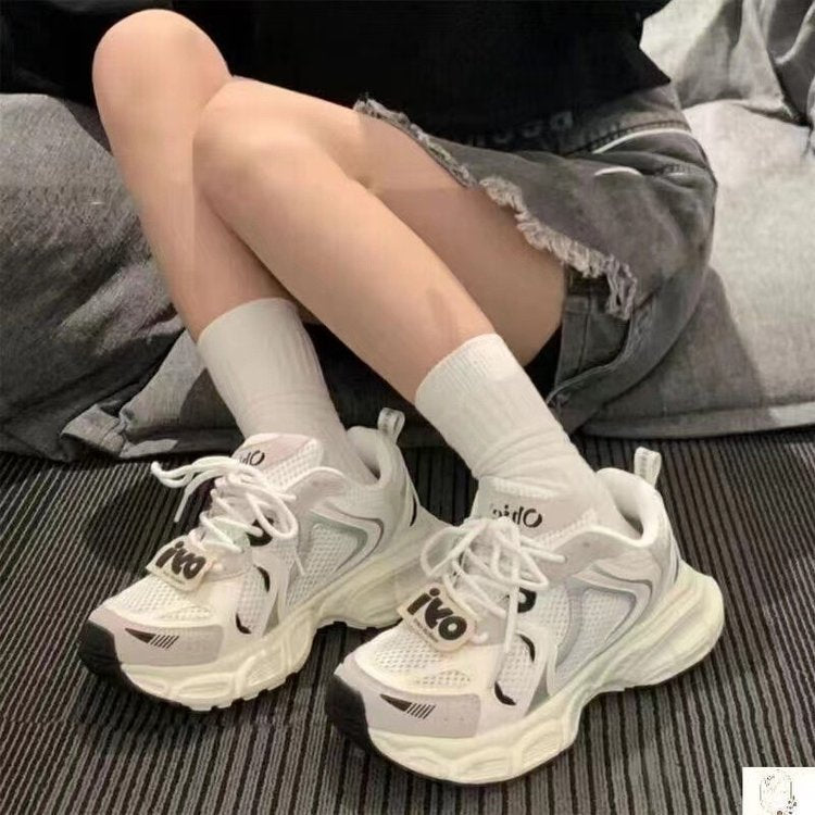 Damen Sportliche Sneakers mit atmungsaktivem Mesh-Obermaterial und gepolsterter Sohle R&B