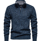 Herren Zip-Pullover mit strukturiertem Design R&B