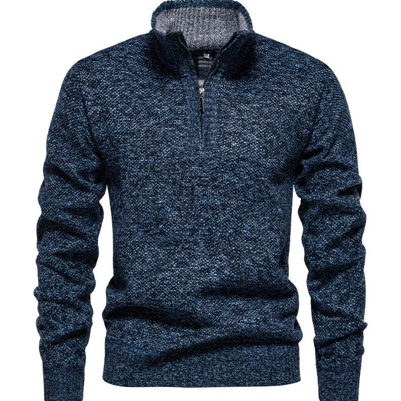 Herren Zip-Pullover mit strukturiertem Design R&B
