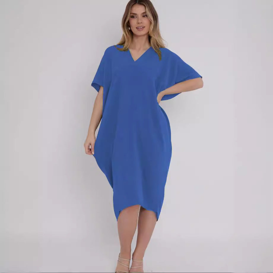 Damen Übergröße Sommerkleid R&B