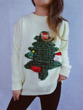 Damen Weihnachts-Pullover mit festlichem 3D-Motiv und weichem Strick R&B