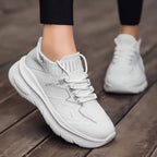 Damen Sportliche Stricksneaker mit elastischem Schaft und atmungsaktiver Sohle