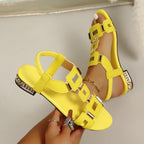 Damen modische Riemchensandalen mit eleganten Zierdetails R&B