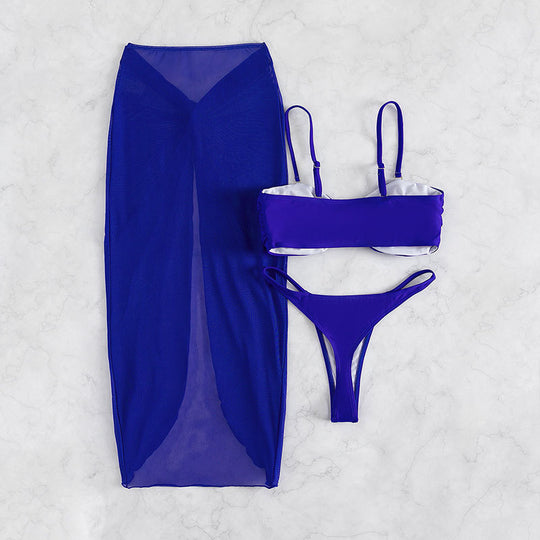Damen Bikini-Set mit verspieltem Wickeldesign R&B