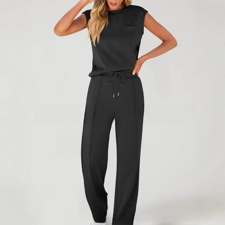 Damen Bequemes Freizeitanzug-Set mit weitem Schnitt und modischen Details R&B