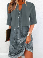 R&B | Elegantes Langrock Zwei-Teile Kleid