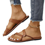 Damen Riemen-Sandalen mit geflochtenen Akzenten R&B