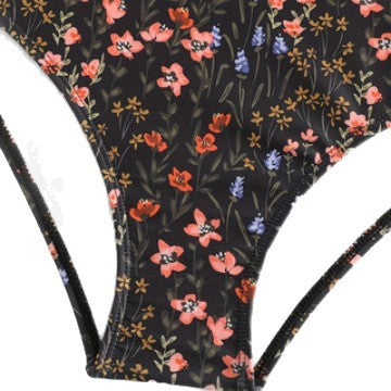 Damen eleganter und figurbetonter Badeanzug mit floralem Design R&B