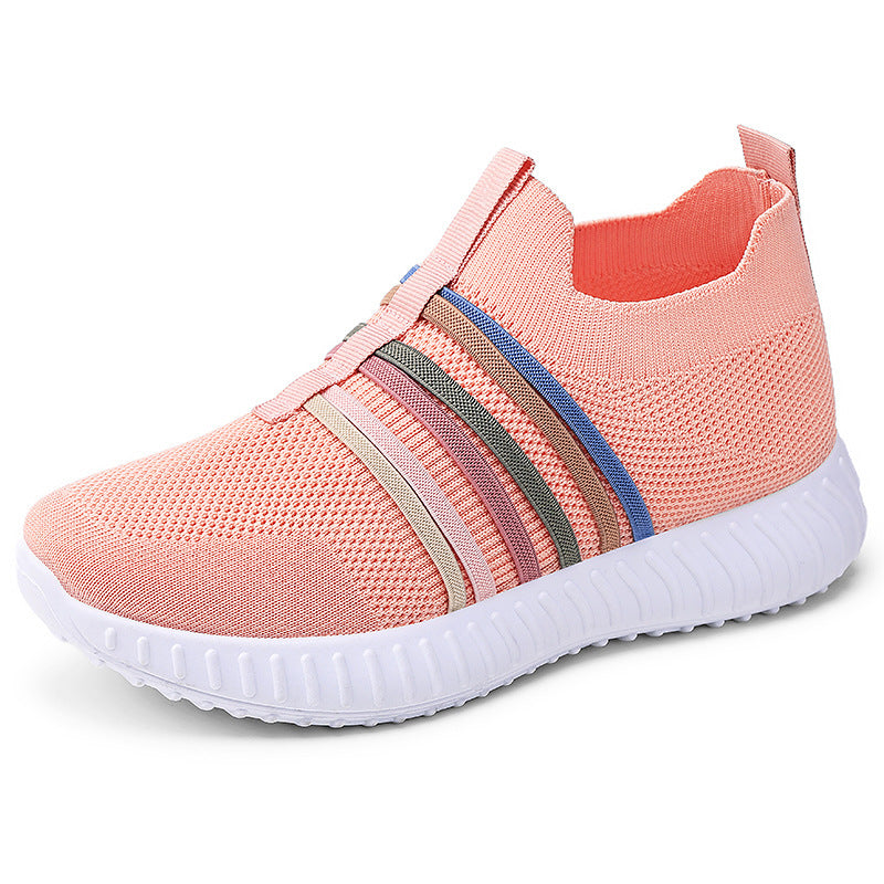 Damen Bequeme Sportliche Slip-On Sneakers mit atmungsaktivem Obermaterial