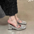 Damen elegante Ballerinas mit glänzender Oberfläche und niedlichem Schleifendetail R&B