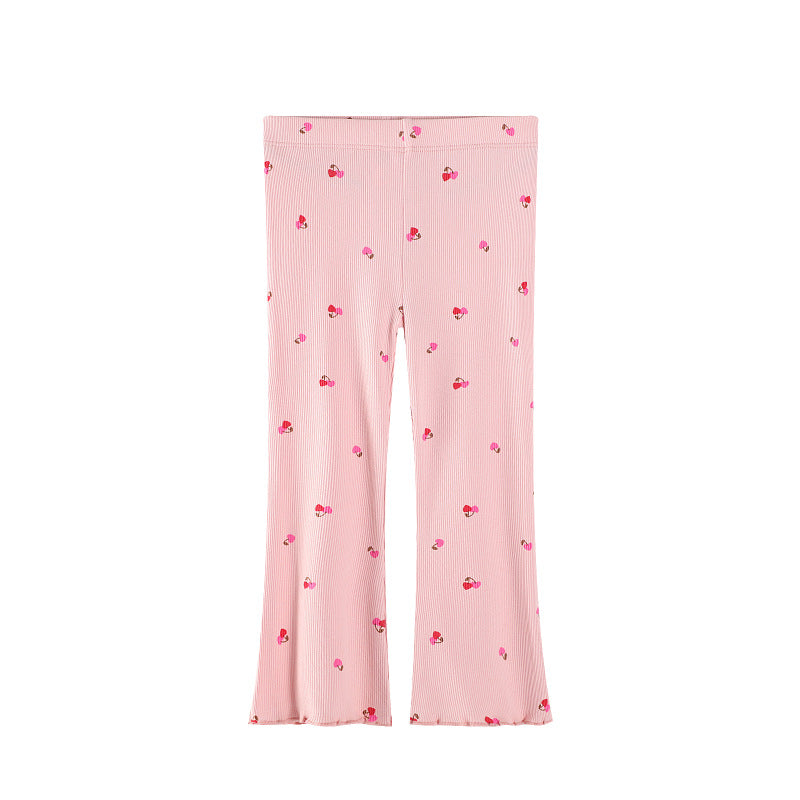 Mädchen Schlagleggings mit floralen Akzenten R&B