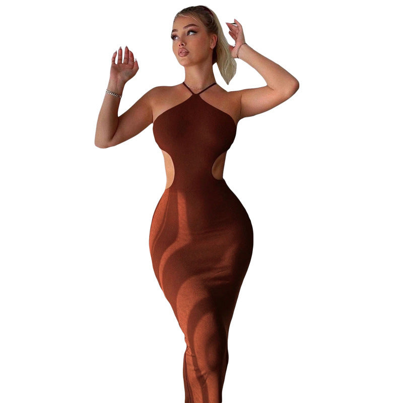 Damen Maxikleid mit eleganten Ausschnitten und verführerischem Schnitt R&B
