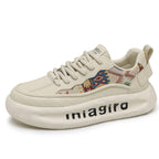 Damen Modische Sneakers mit einzigartigem Mustereinsatz R&B