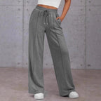 Damen Komfortable Weite Sweatpants mit elastischem Bund und praktischen Taschen R&B