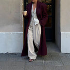 Damen eleganter Wool Coat mit doppelter Knopfleiste R&B