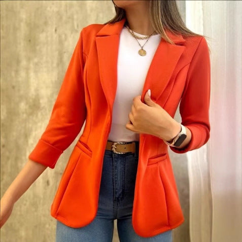 Damen Modischer Blazer mit lässigen Taschen R&B