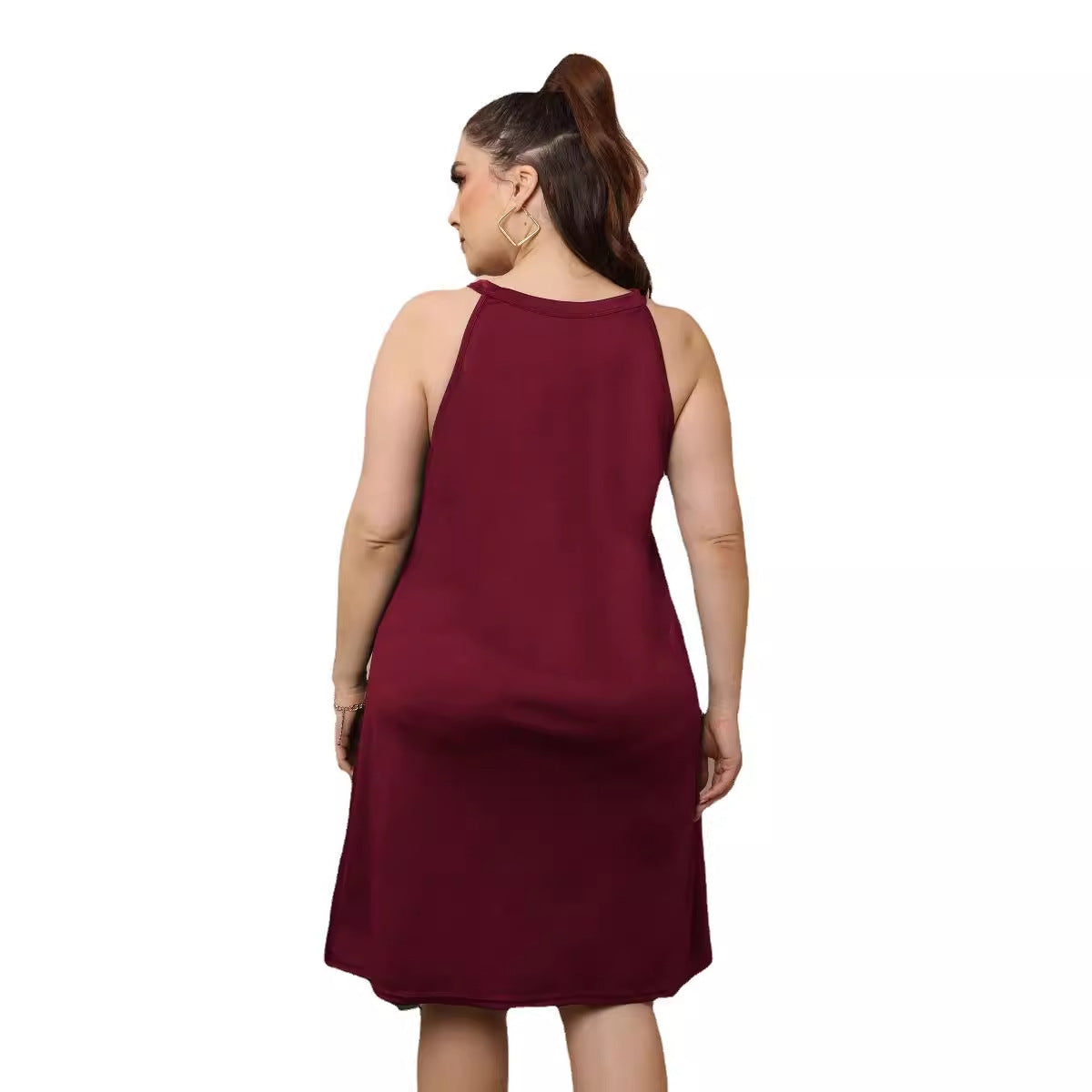 Damen Freizeitkleid mit modischem Ausschnitt R&B