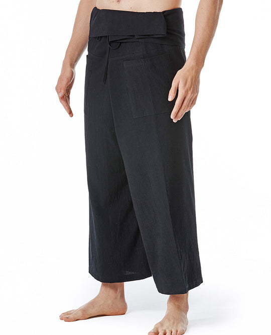 Herren lässige Bundfaltenhose mit praktischen Seitentaschen R&B