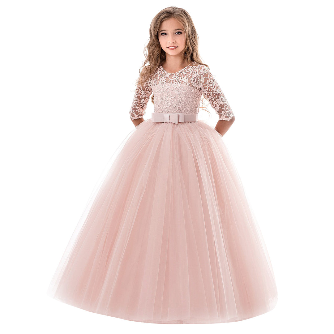 Damen Prinzessinnenkleid mit Spitzenoberteil und Tüllrock R&B