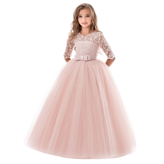 Damen Prinzessinnenkleid mit Spitzenoberteil und Tüllrock R&B