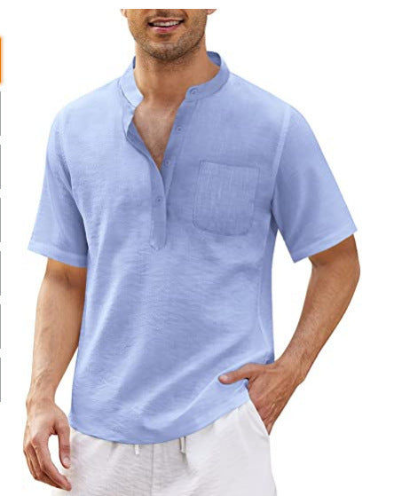 Herren Leichte Kurzarm-Hemd R&B