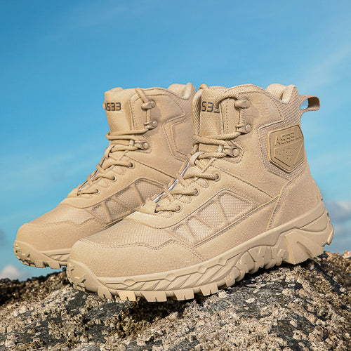 Herren Hochwertige Outdoor-Stiefel mit rutschfester Sohle und verstärktem Knöchelschutz R&B