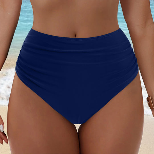 Damen Hochgeschnittenes Bikini-Höschen mit Rüschendetails R&B