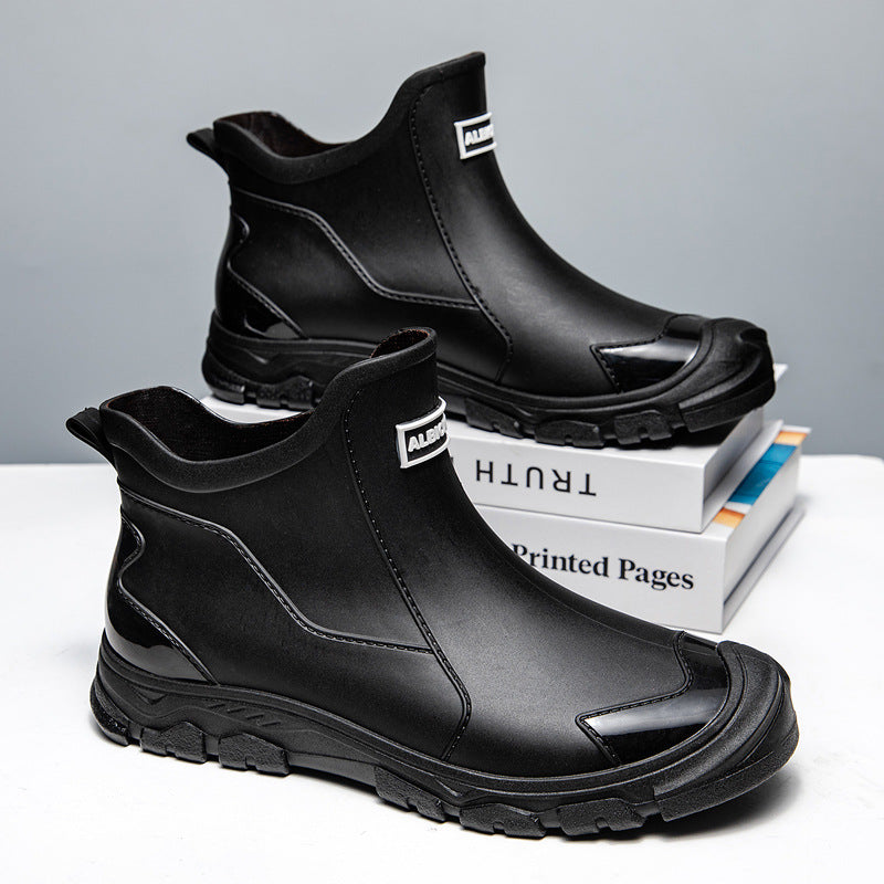 Herren Gummistiefel mit rutschfester Sohle und flexiblem Einstieg R&B