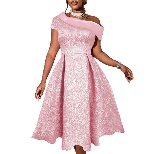 Damen elegantes A-Linien Kleid R&B