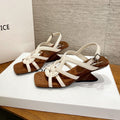 Damen Sling-Sandalen mit geflochtenem Riemen und elegantem Keilabsatz