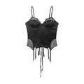 Damen Korsett Top mit zartem Spitzenbesatz und raffiniertem Schnitt R&B