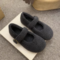 Damen Bequeme Hausschuhe mit Schnallenverschluss und weichem Innenfutter R&B