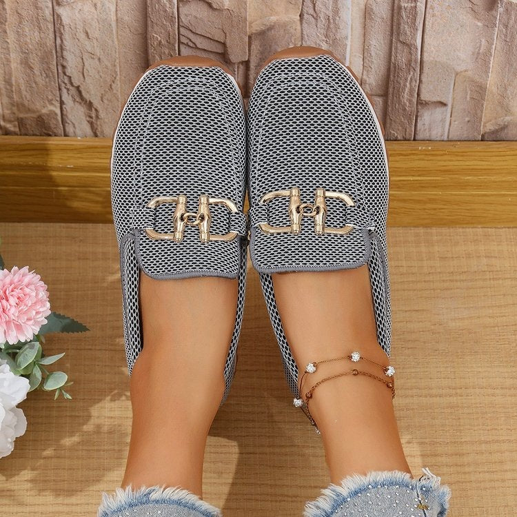 Damen Slip-Ons mit elegantem Dekor R&B