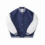Damen Sportliche Bomberjacke mit Kontrastärmel und modernem Design