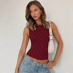 Damen Polka-Dots Tanktop R&B