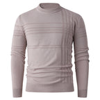 Herren Pullover mit strukturiertem Muster und Rundhalsausschnitt R&B